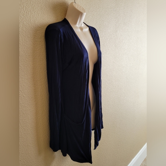 Navy cardigan w pockets L/XL - Picture 2 of 4